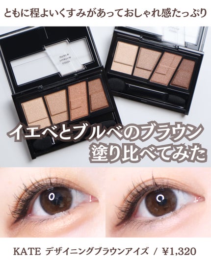 デザイニングブラウンアイズ/KATE/アイシャドウパレットを使ったクチコミ(1枚目)