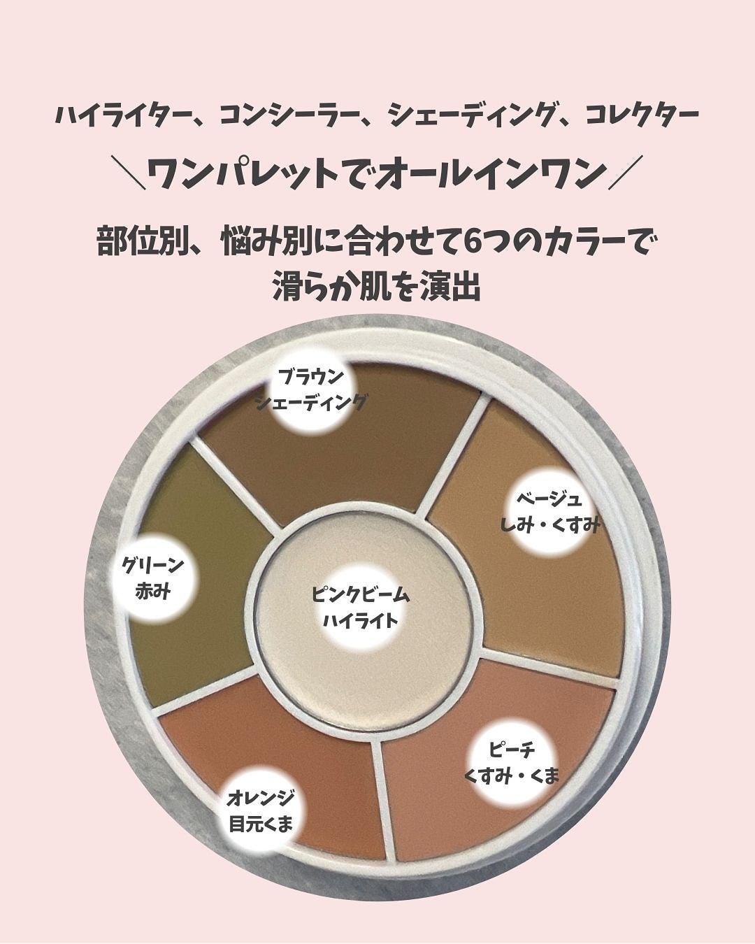 デザイニングマルチパレット/ABOUT TONE/パレットコンシーラーを使ったクチコミ(3枚目)