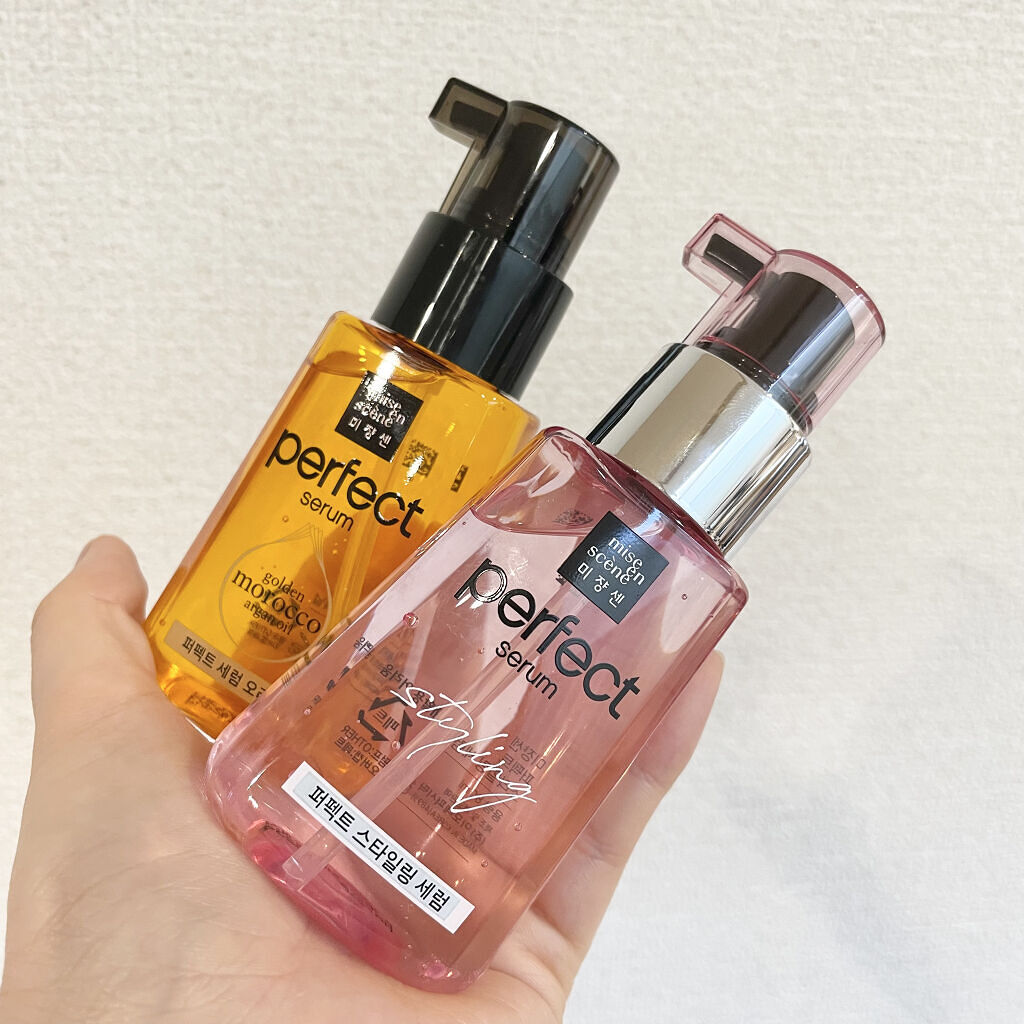 スタイリングセラム/miseenscene/ヘアオイルを使ったクチコミ（2枚目）