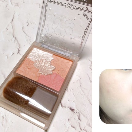 グロウフルールチークス(ブレンドタイプ)/キャンメイク/パウダーチークを使ったクチコミ(3枚目)