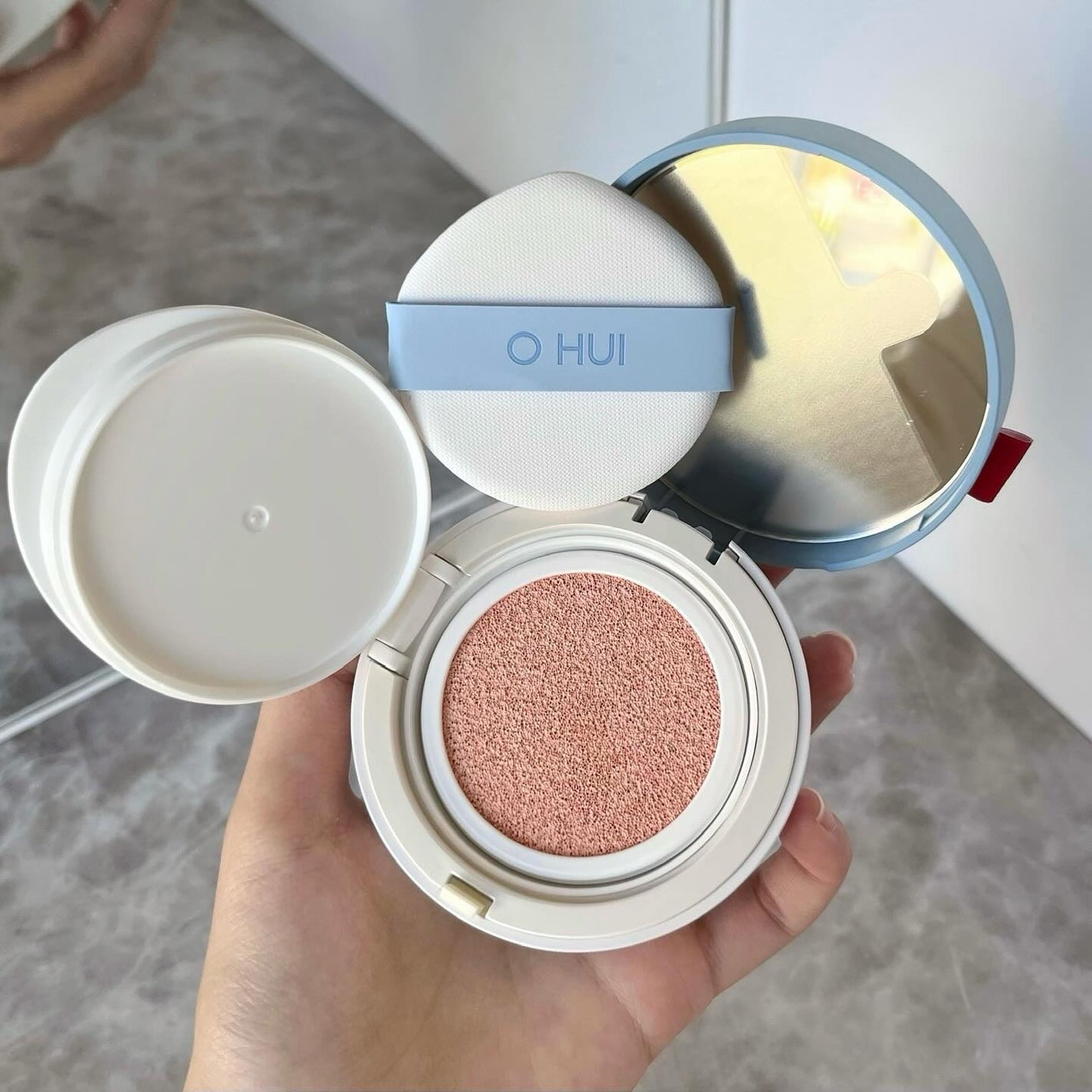 アルティメットフィット トーンアップデニムクッション/OHUI/クッションファンデーションを使ったクチコミ(2枚目)