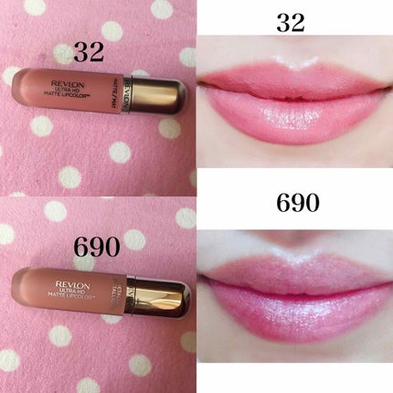 ウルトラ HD マット リップカラー/REVLON/口紅を使ったクチコミ(2枚目)