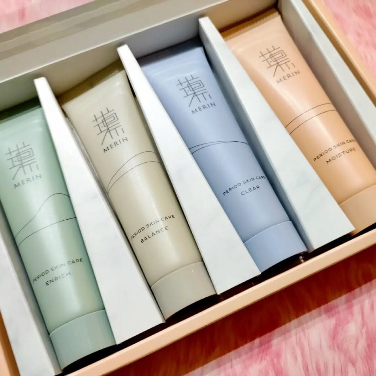 ピリオドスキンケア 美容ジェルクリーム マンスリーセット /MERIN/スキンケアキットを使ったクチコミ(2枚目)