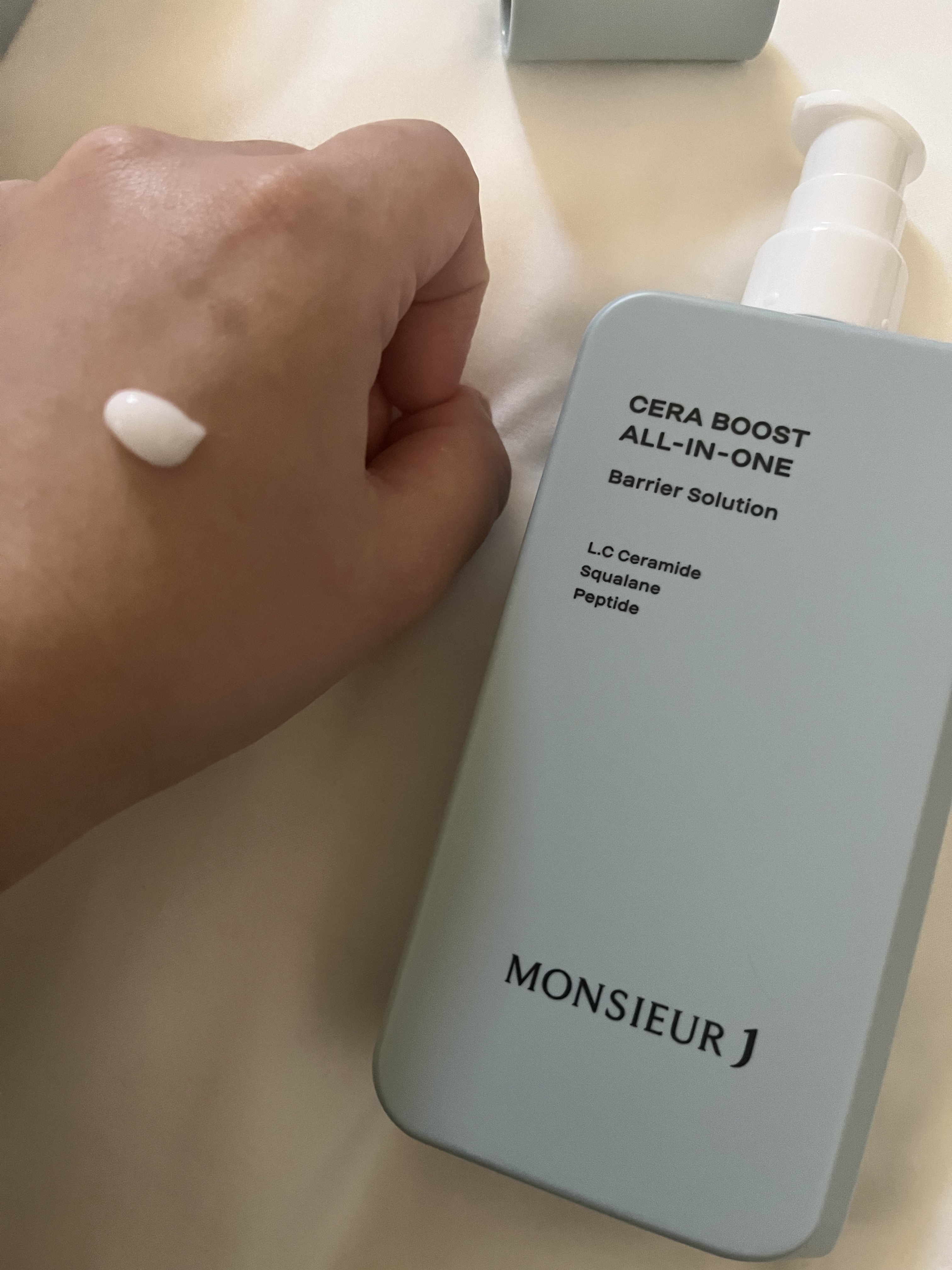 CERA BOOST ALL-IN-ONE/MONSIEUR J/オールインワン化粧品を使ったクチコミ（2枚目）