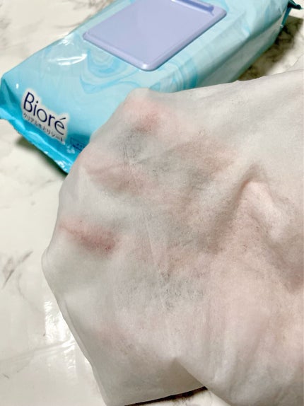 クリアふきとりシート/ビオレ/クレンジングシートを使ったクチコミ(3枚目)