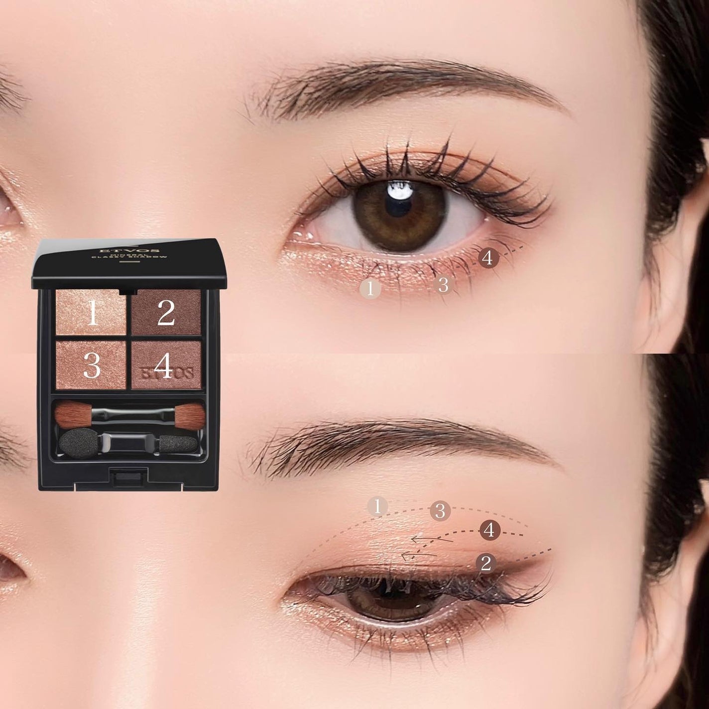 ミネラルクラッシィシャドー/エトヴォス/アイシャドウパレットを使ったクチコミ(5枚目)