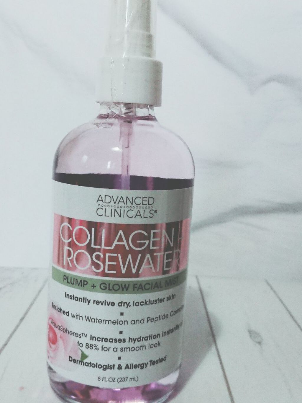 コラーゲンプラスローズウォーター/ADVANCED CLINICALS/ミスト状化粧水を使ったクチコミ（1枚目）