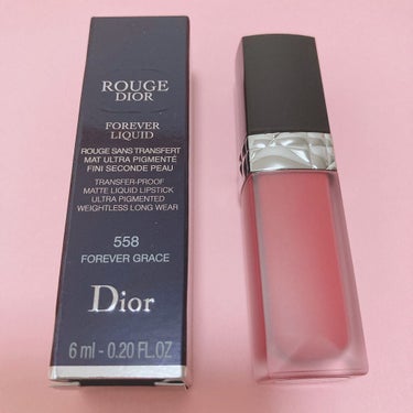 ルージュ ディオール フォーエヴァー リキッド 558 フォーエヴァー グレース/Dior/口紅を使ったクチコミ（1枚目）