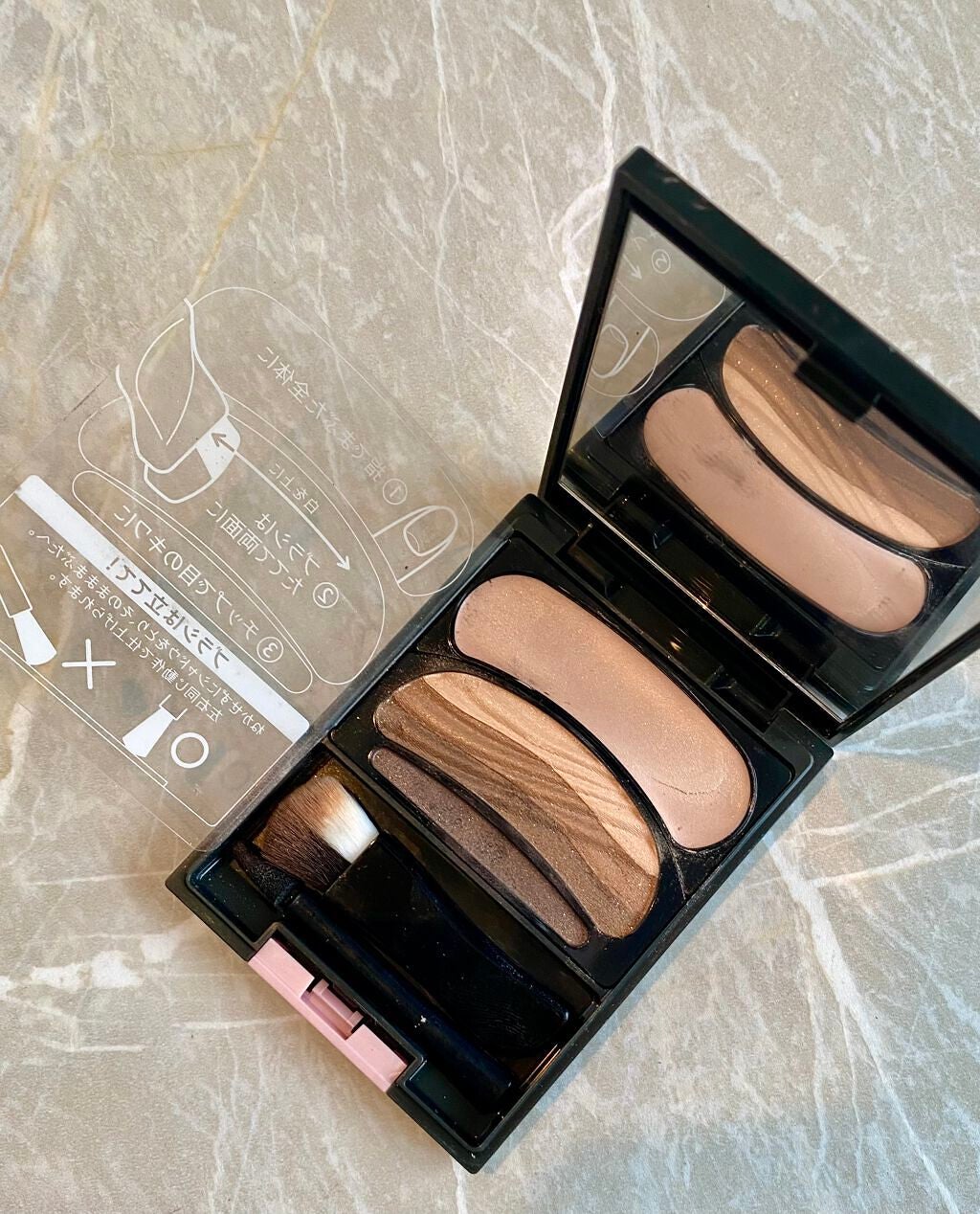 ブラシひと塗りシャドウN/オーブ/アイシャドウパレットを使ったクチコミ(1枚目)