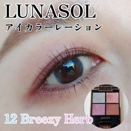 アイカラーレーション 12 Breezy Herb/LUNASOL/アイシャドウパレットを使ったクチコミ(1枚目)