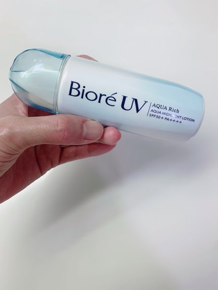 ビオレUV アクアリッチ アクアハイライトローション(水層ハイライトUV)/ビオレ/日焼け止めローションを使ったクチコミ(1枚目)