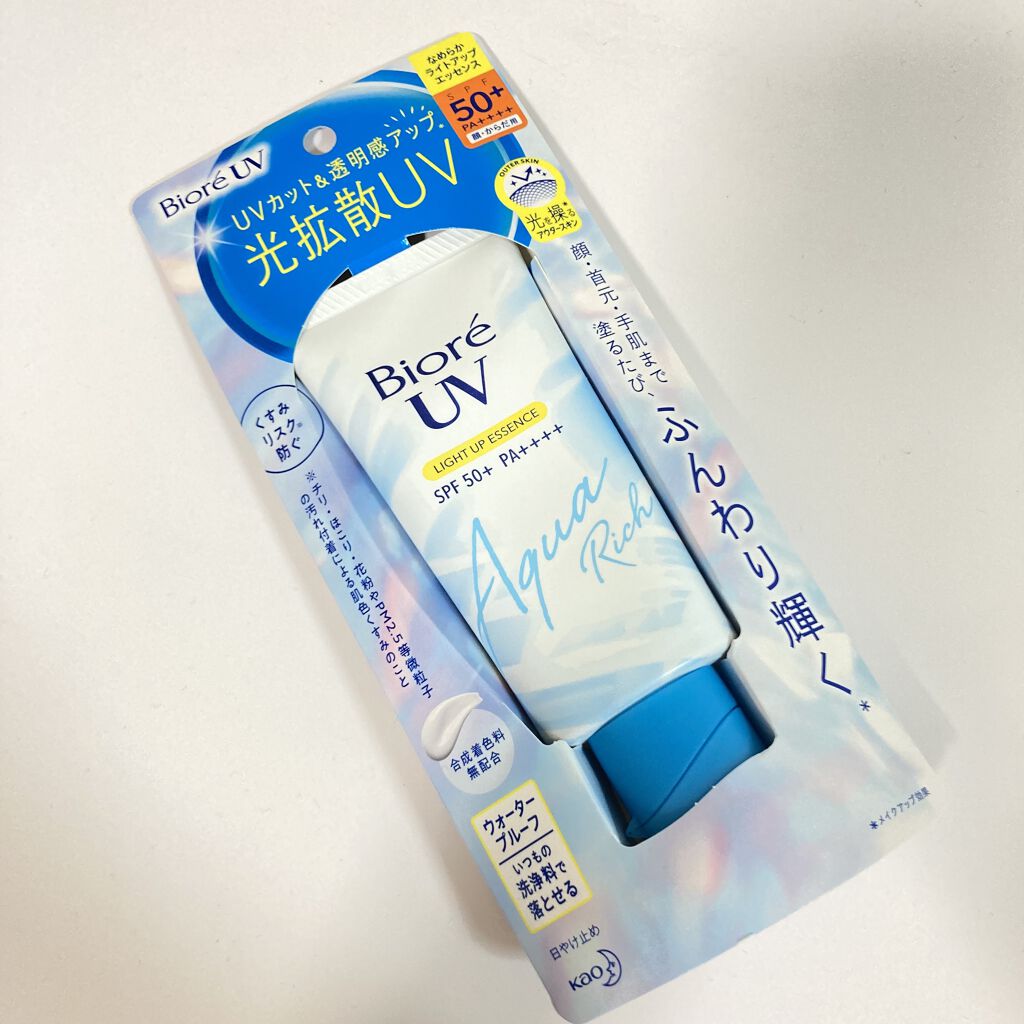 ビオレUV アクアリッチ ライトアップエッセンス/ビオレ/日焼け止めクリームを使ったクチコミ（1枚目）