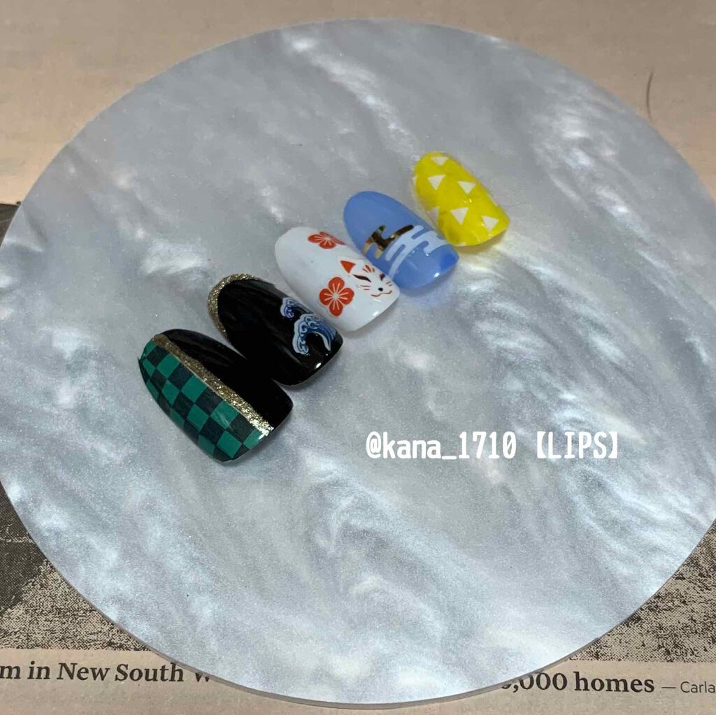 ネイルシール/セリア/ネイルシールを使ったクチコミ(1枚目)