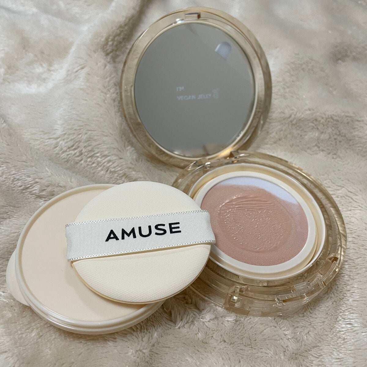 デュージェリーヴィーガンクッション/AMUSE/クッションファンデーションを使ったクチコミ(4枚目)