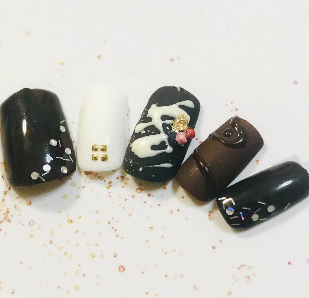 ネイルチップ/DAISO/ネイルチップ・パーツを使ったクチコミ（1枚目）