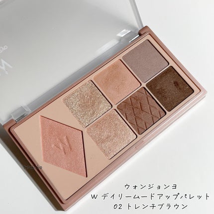 ウォンジョンヨ W デイリームードアップパレット /Wonjungyo/アイシャドウパレットを使ったクチコミ(6枚目)