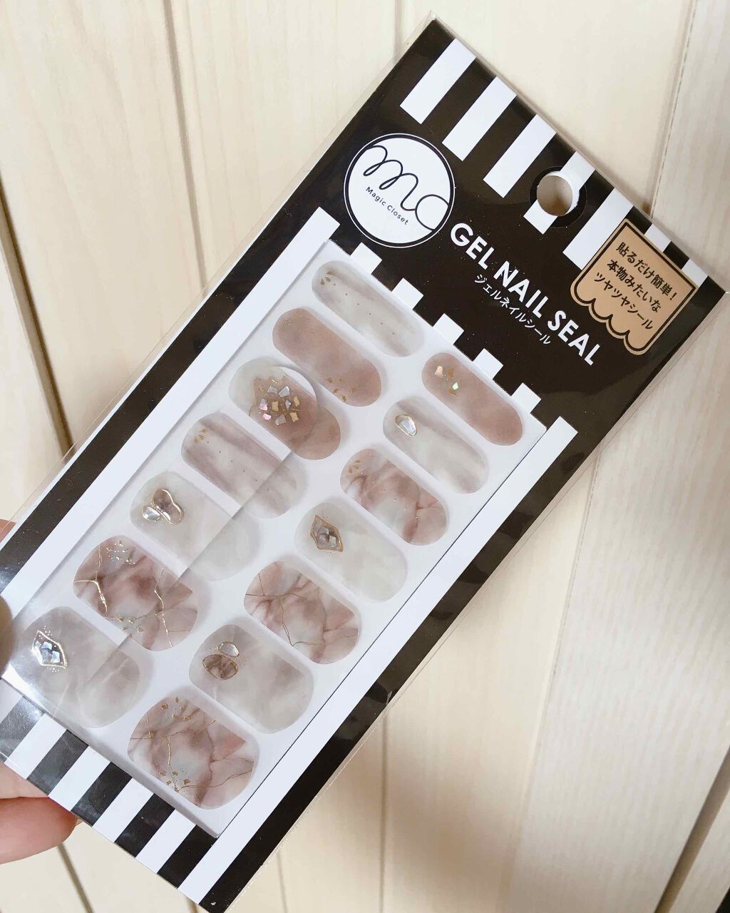 mc ジェルネイルシール/3COINS/ネイルシールを使ったクチコミ（2枚目）