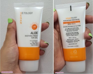 ALOE SHOOTHING FRESH SUN GEL/VEGAN TOLOGY/日焼け止め・UVケアを使ったクチコミ（3枚目）