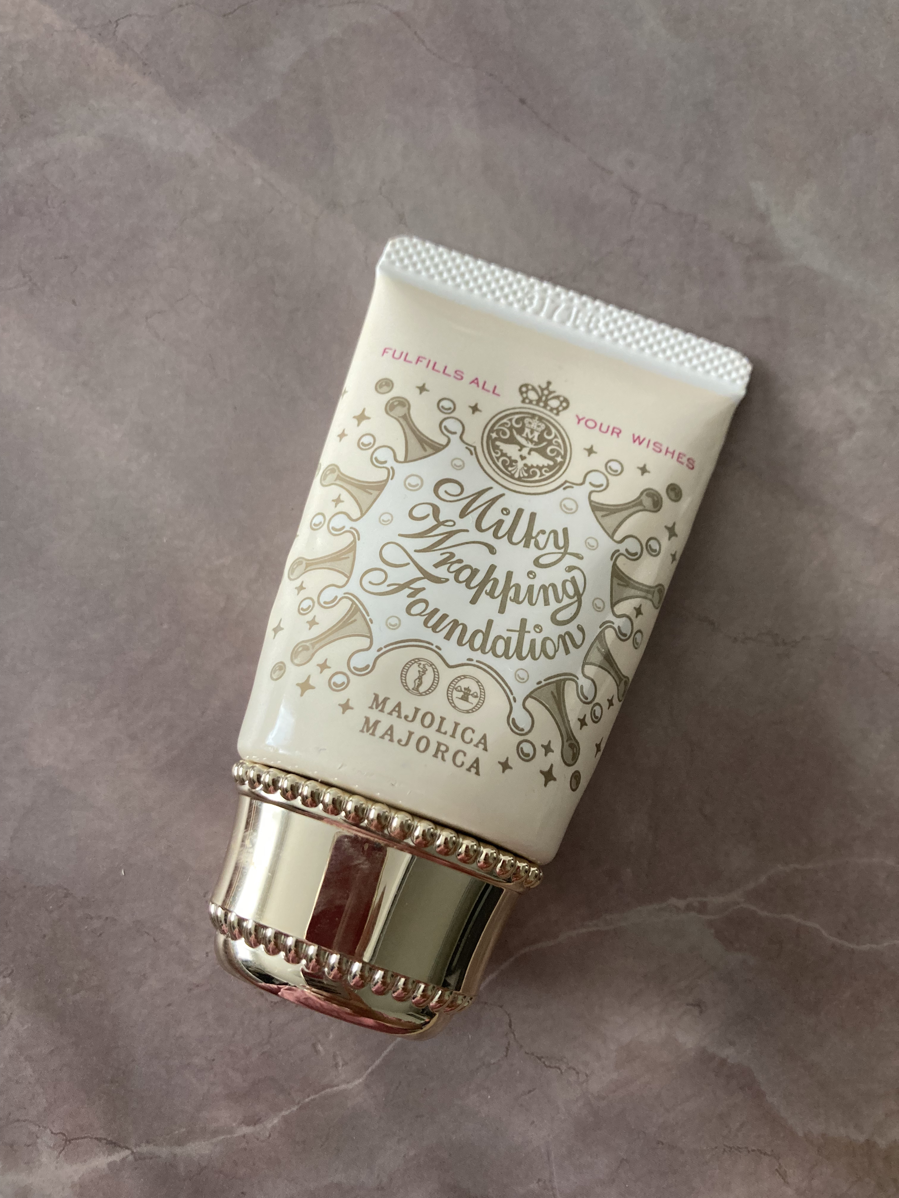 ミルキーラッピングファンデ 01 ライトベージュ/MAJOLICA MAJORCA/リキッドファンデーションを使ったクチコミ（1枚目）