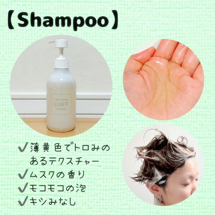 ケア＆デザイン シャンプー＆トリートメントH 01 ケア＆デザインシャンプーH 500ml/LUFT/市販シャンプーを使ったクチコミ（2枚目）