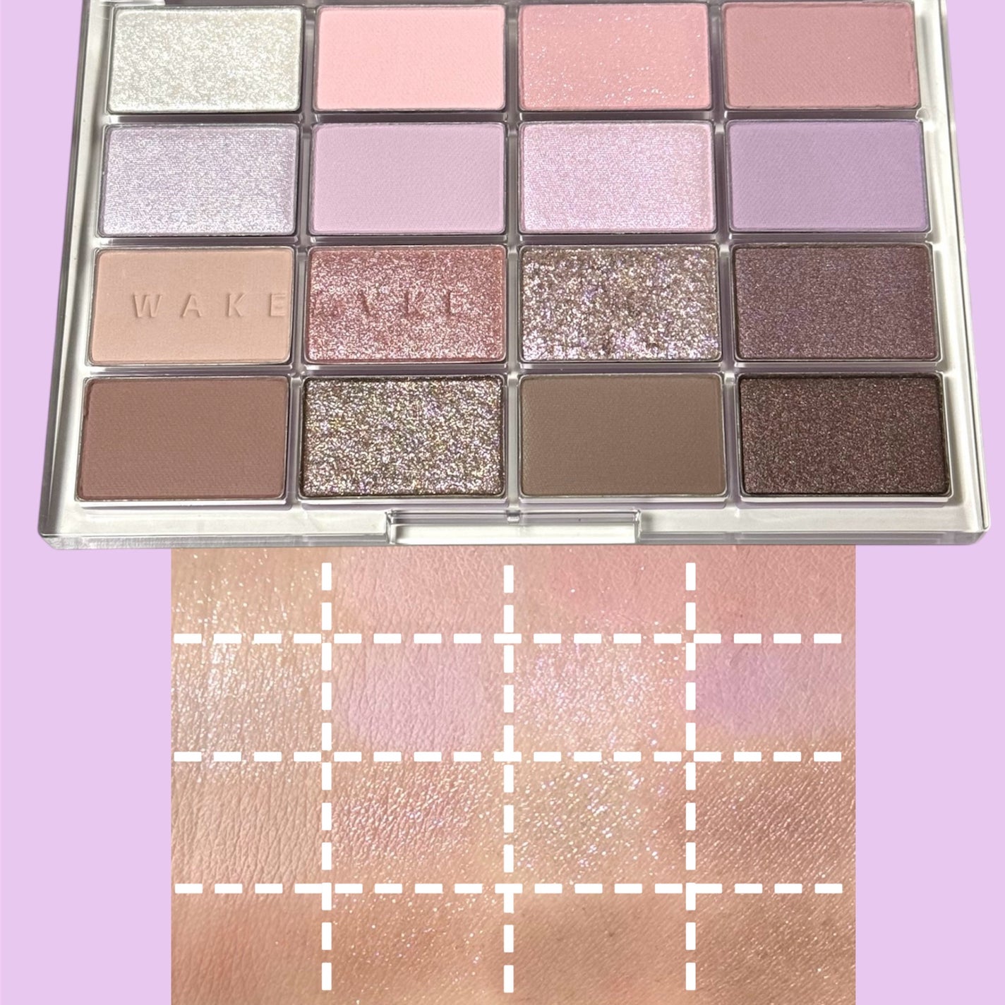 ソフトブラーリングアイパレット/wakemake/アイシャドウパレットを使ったクチコミ(2枚目)