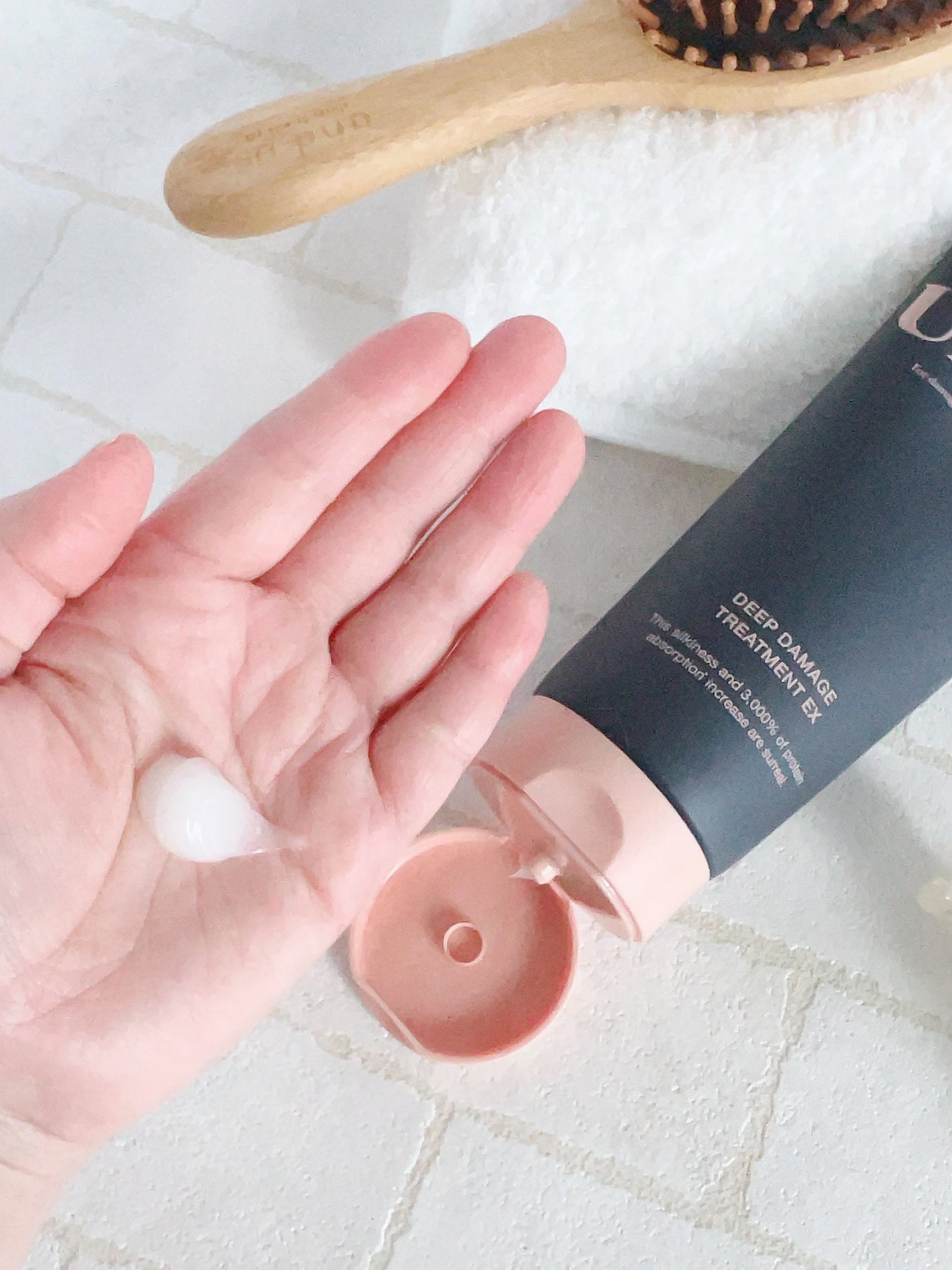 ディープダメージトリートメントEX/UNOVE/洗い流すヘアトリートメントを使ったクチコミ(3枚目)