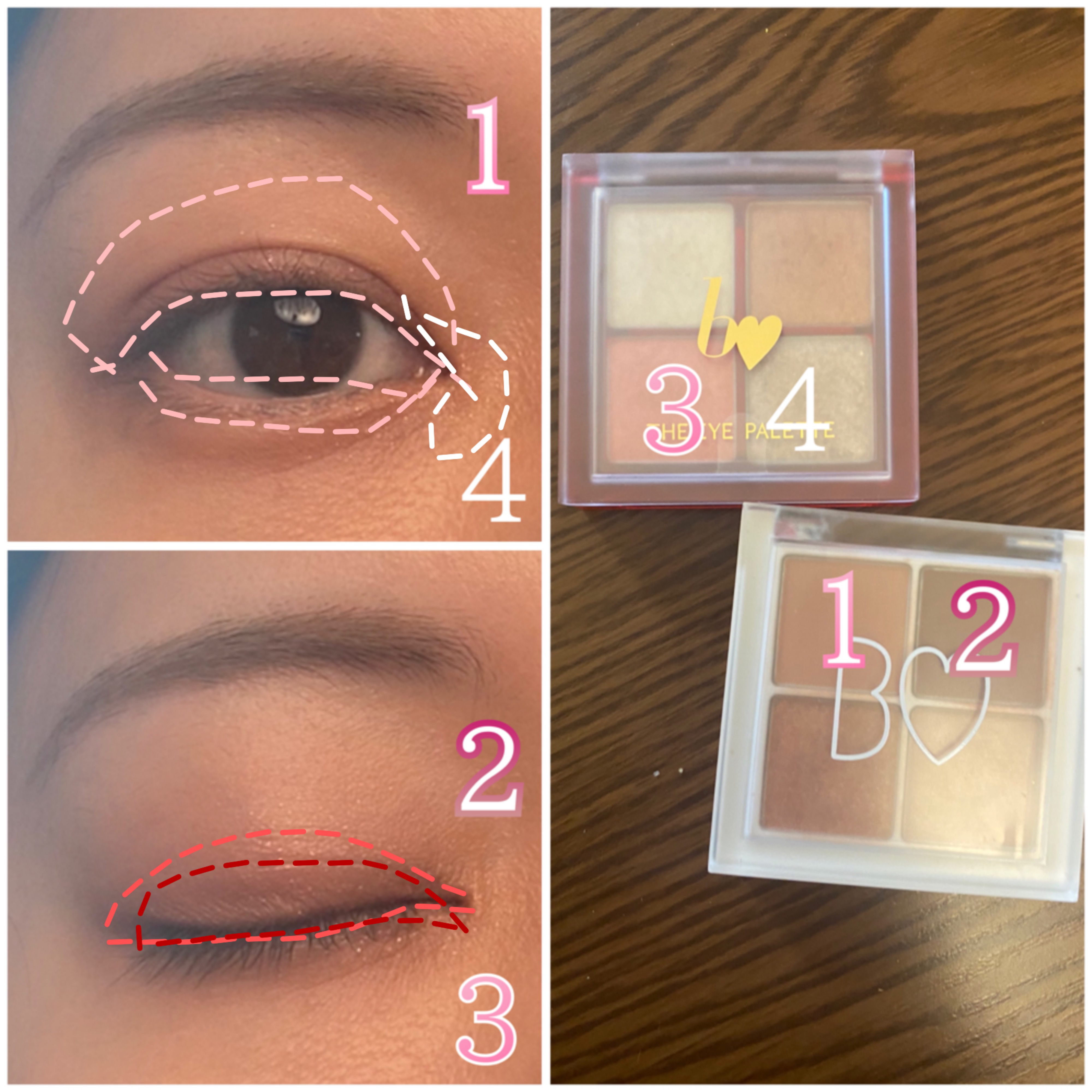 THE アイパレR 02 駆引きのピンク【新】/b idol/アイシャドウパレットを使ったクチコミ（3枚目）