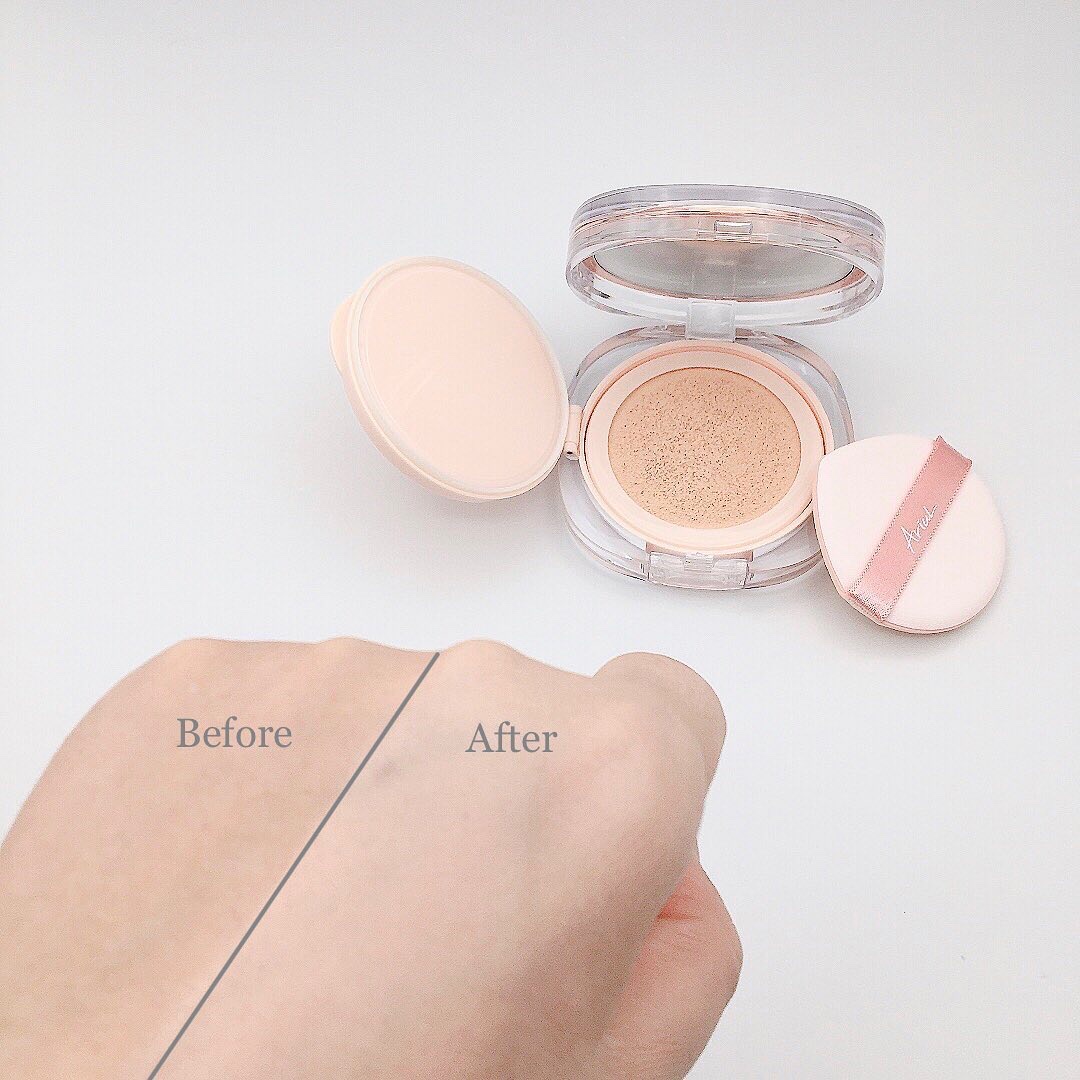 アリウル インクフェザーカバーラスティングクッション/Ariul/クッションファンデーションを使ったクチコミ（3枚目）