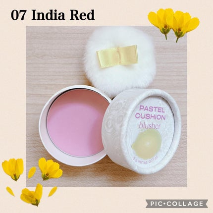 パステルクッションブラッシャー/THE FACE SHOP/パウダーチークを使ったクチコミ(4枚目)