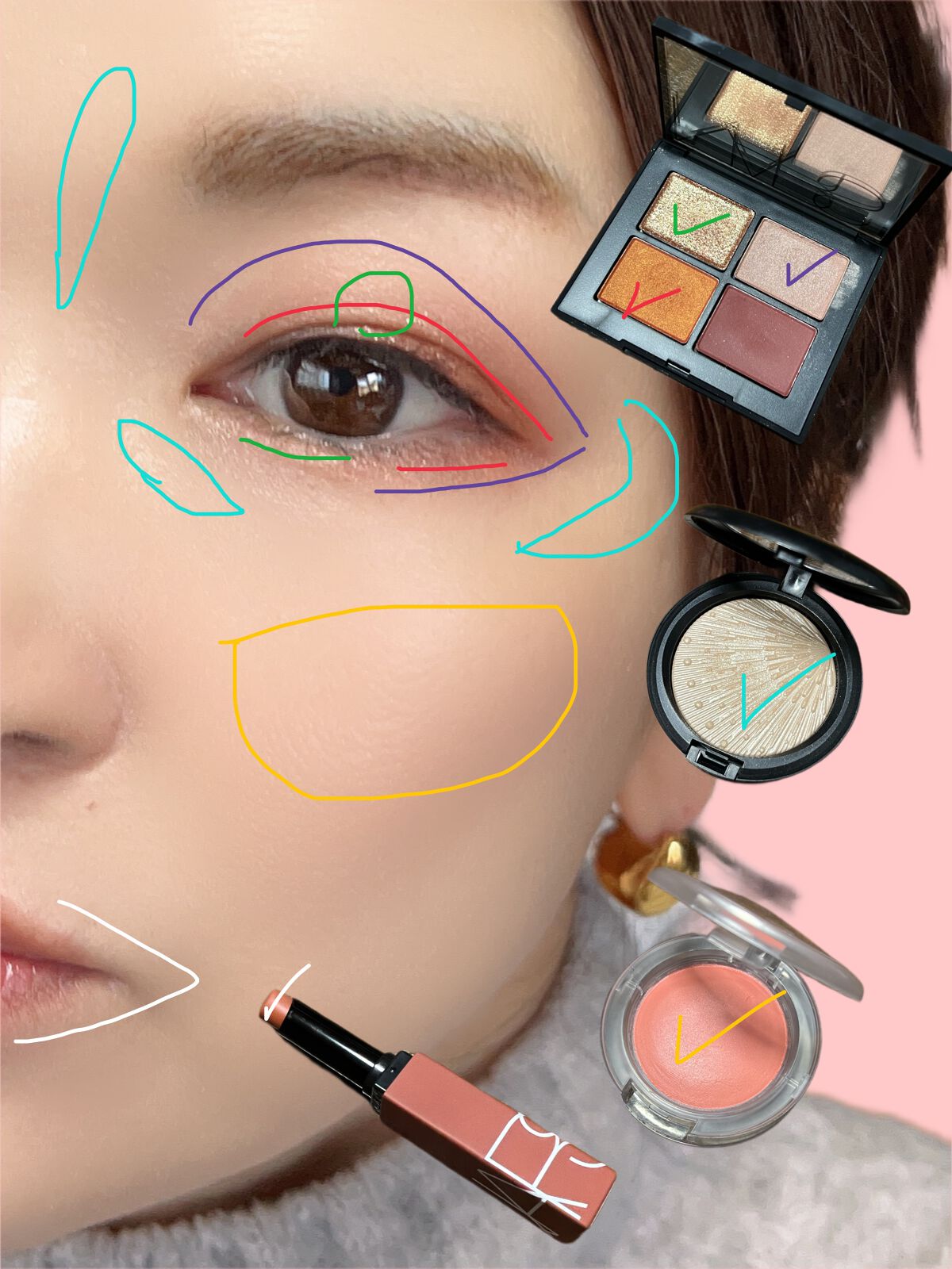 クワッドアイシャドー/NARS/アイシャドウパレットを使ったクチコミ(2枚目)