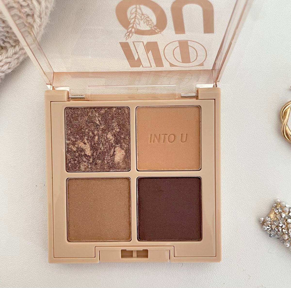 テイスティングライフアイシャドウパレット/INTO U/アイシャドウパレットを使ったクチコミ(3枚目)
