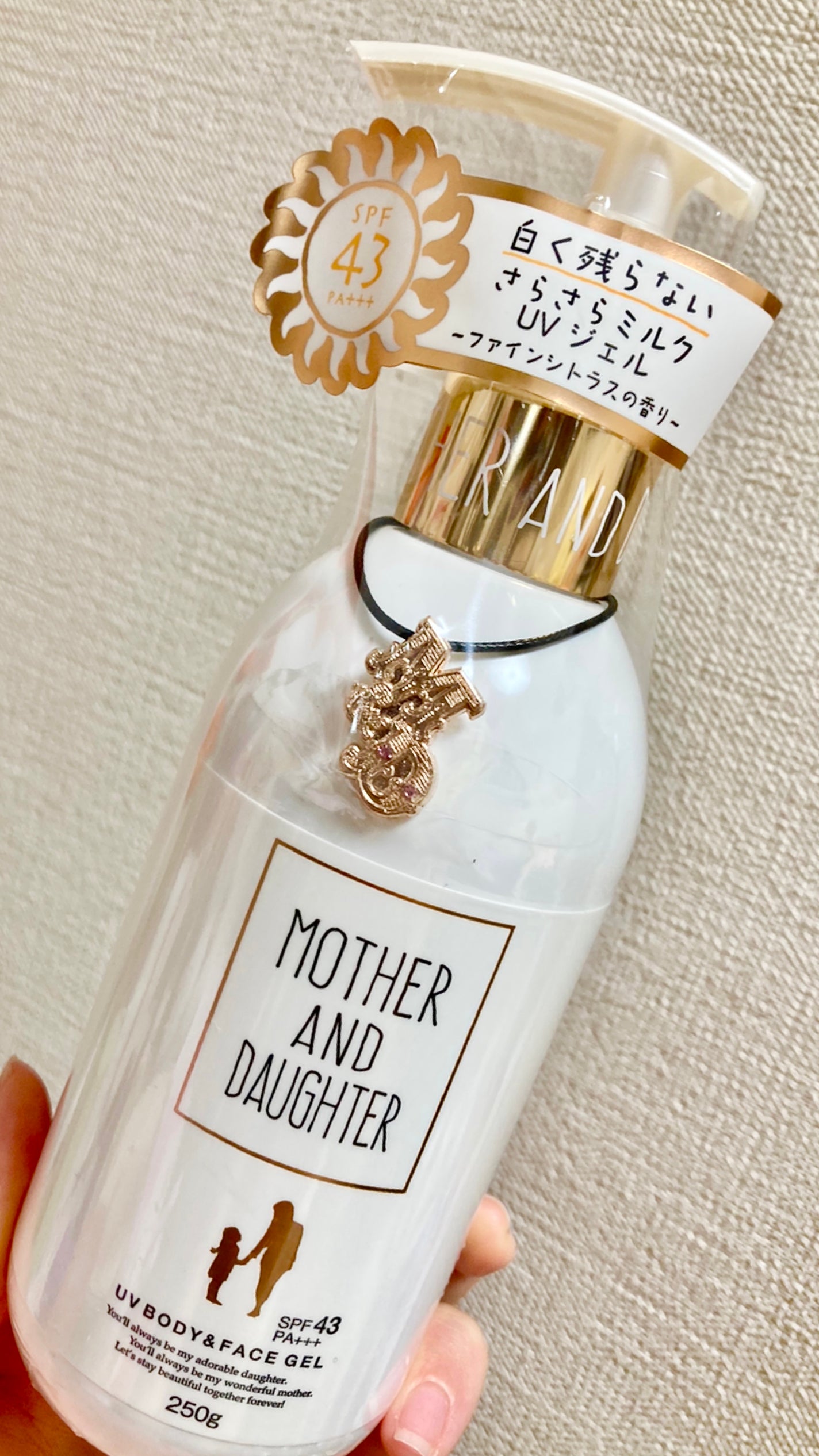 UVボディ&フェイスジェル SPF43 PA+++/Mother&Daughter/日焼け止めジェルを使ったクチコミ(1枚目)