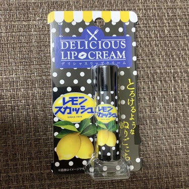 デリシャスリップクリーム デリシャスリップクリーム　レモンスカッシュの香りのクチコミ「🍋パケ買い🍋
#パケ買い 
#デリシャスリップクリーム
#レモンスカッシュの香り


完全にパ.....」（1枚目）