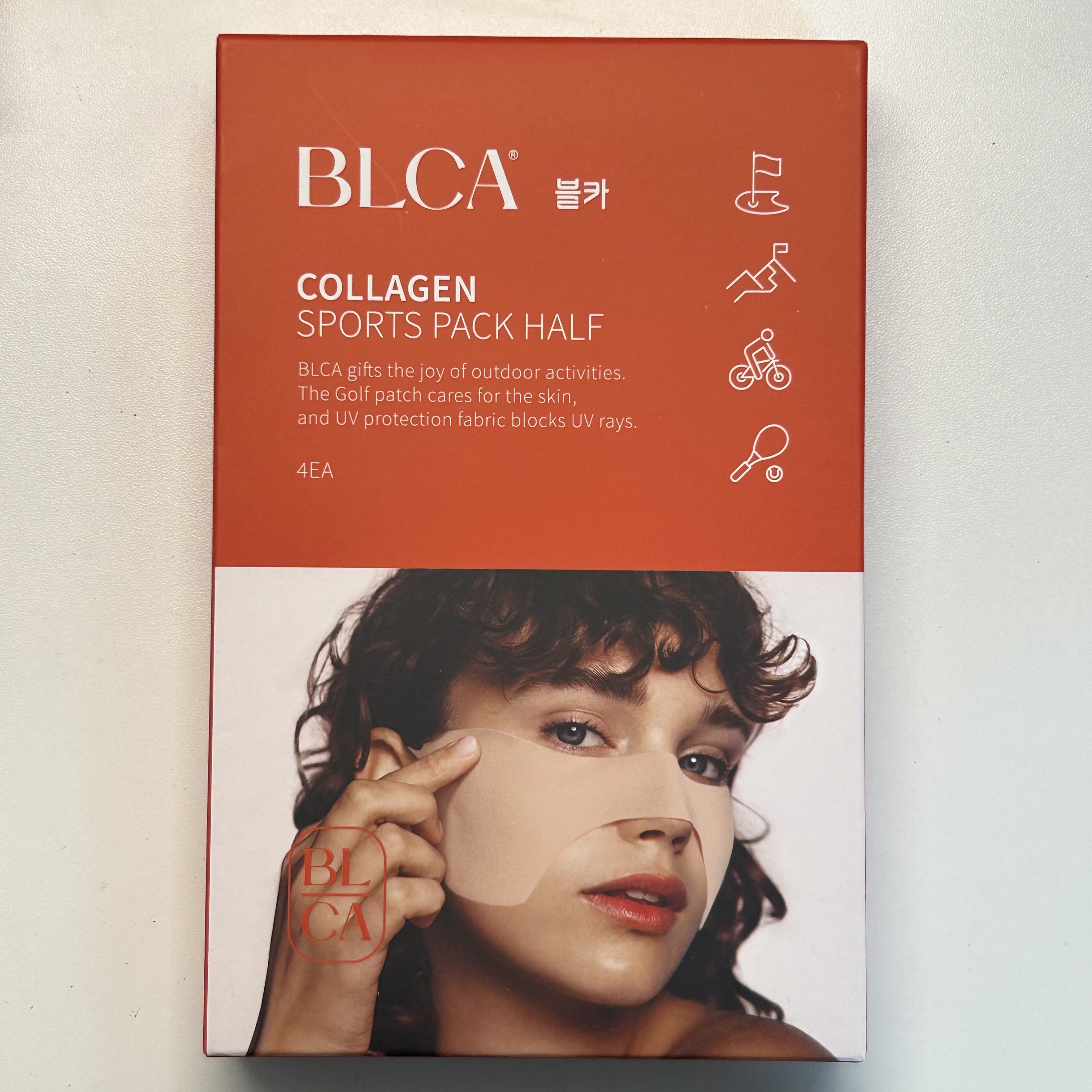 ブルカコラーゲン ゴルフマスクパックハーフ/BLCA/シートマスク・パックを使ったクチコミ（1枚目）