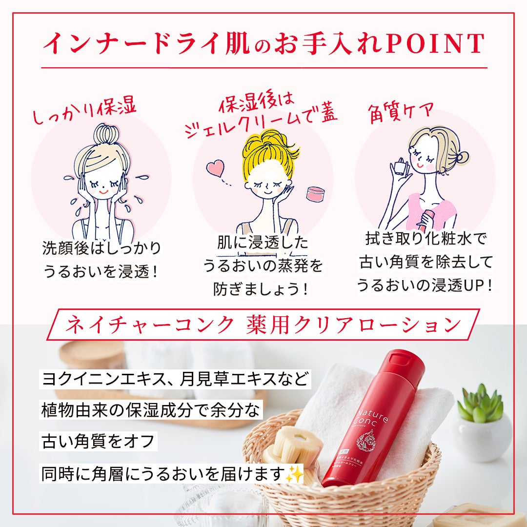 ネイチャーコンク 薬用クリアローション/ネイチャーコンク/拭き取り化粧水を使ったクチコミ(3枚目)