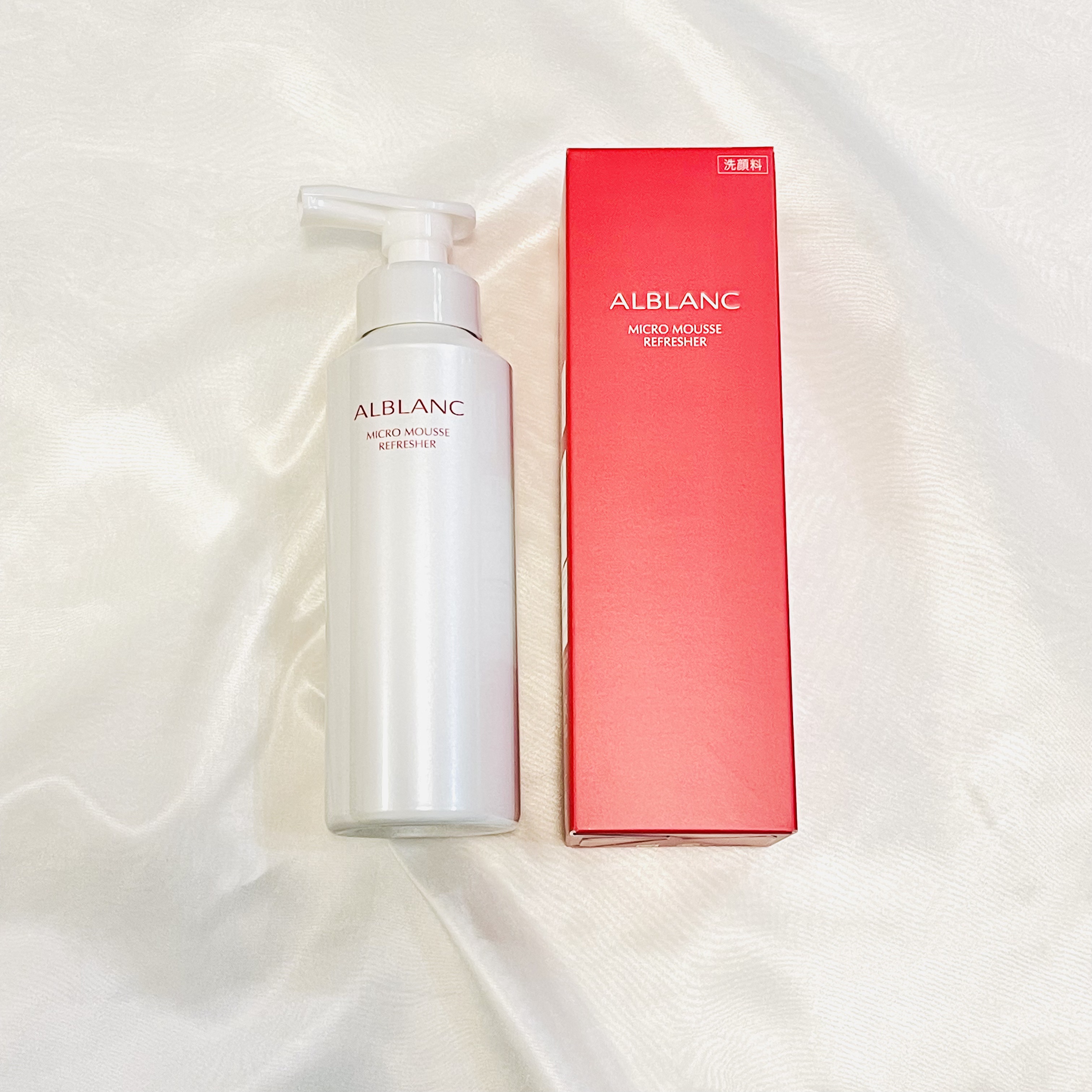 マイクロムース リフレッシャー/ALBLANC/泡洗顔を使ったクチコミ（1枚目）