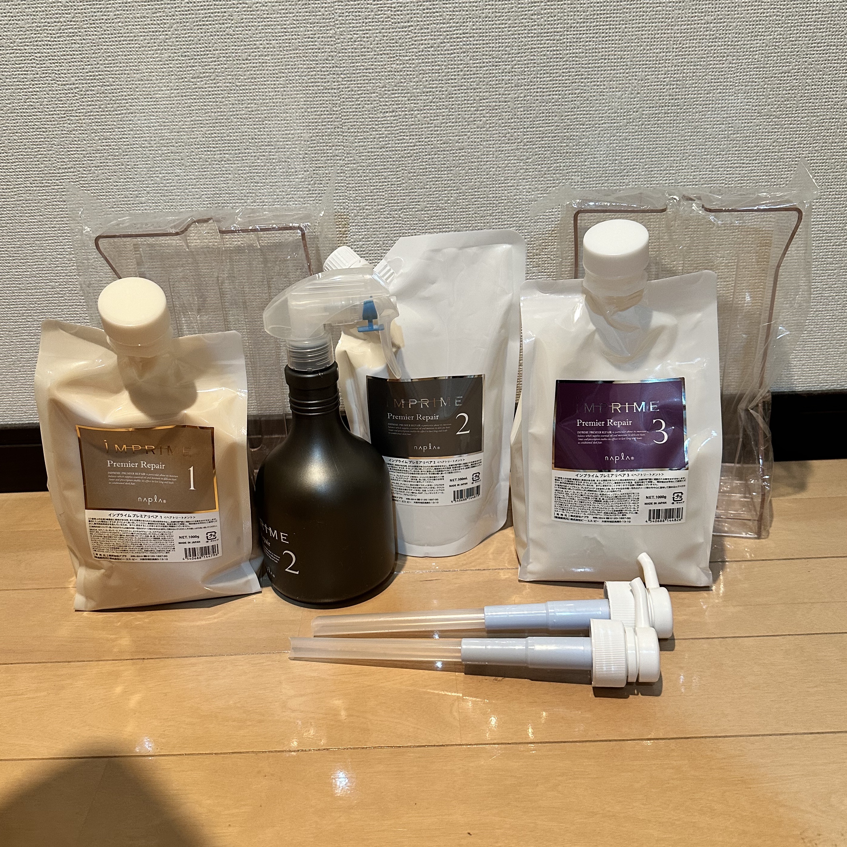 インプライム プレミアリペア1 2 3/N./洗い流すヘアトリートメントを使ったクチコミ（1枚目）