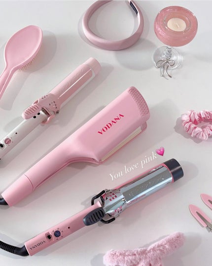 【即日発送☆】VODANA 40ミリ ヘアアイロン ピンク VODANA (ボダナ)公式アカウント on LIPS 「VODANA LIPSの皆さま