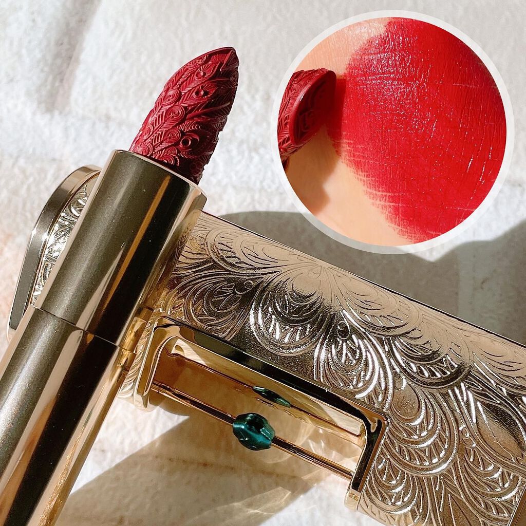 百花同心錠 彫刻リップ/花西子/口紅を使ったクチコミ(7枚目)