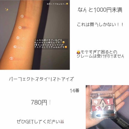 【旧品】パーフェクトスタイリストアイズ/キャンメイク/アイシャドウパレットを使ったクチコミ(2枚目)