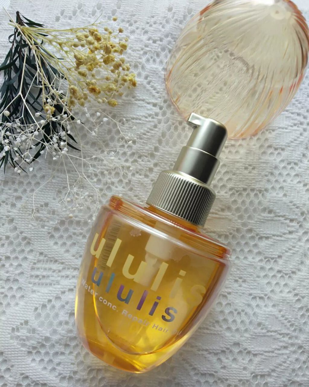 ウォーターコンク リペアヘアオイル/ululis/ヘアオイルを使ったクチコミ（1枚目）