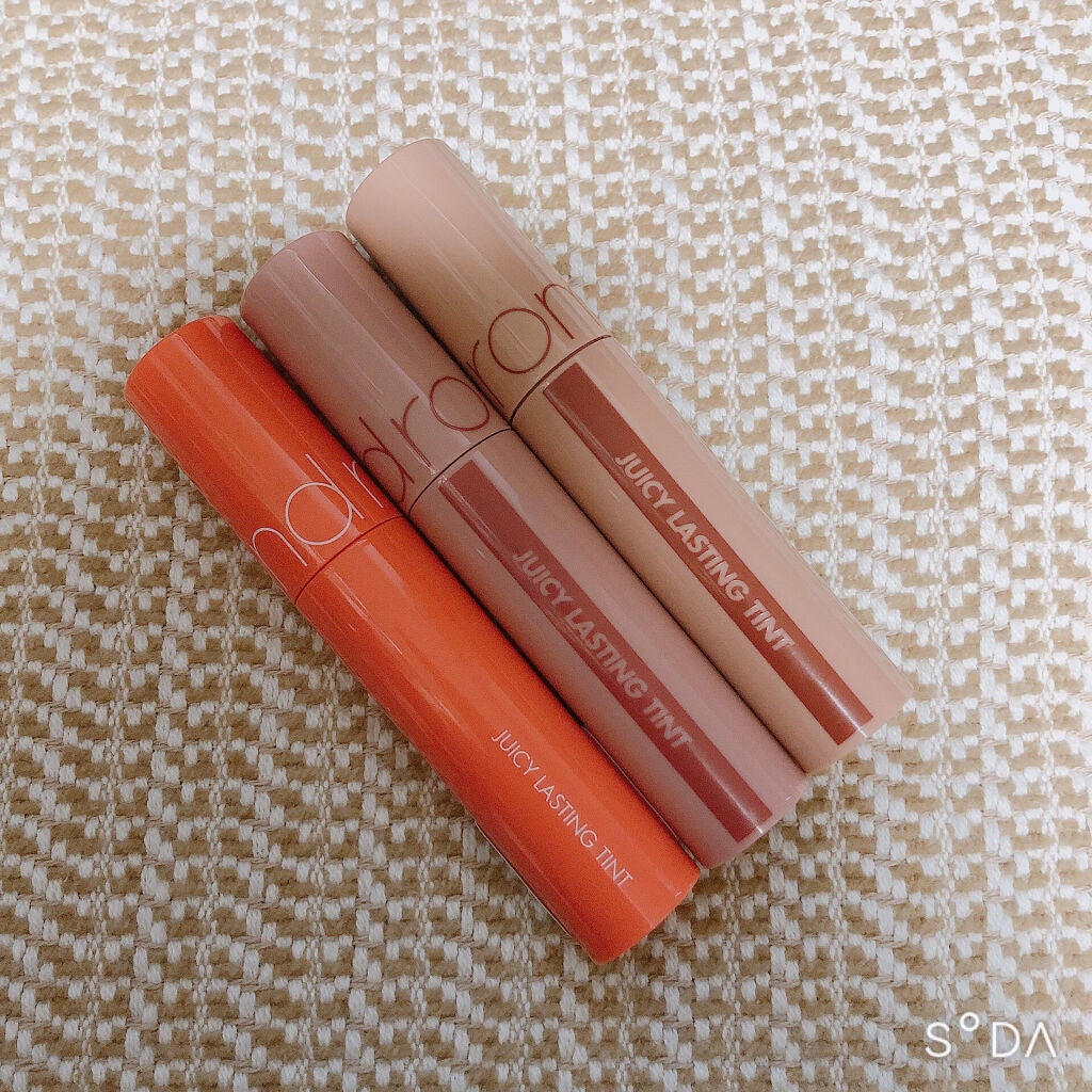 ジューシーラスティングティント/rom&nd/リップティントを使ったクチコミ(1枚目)