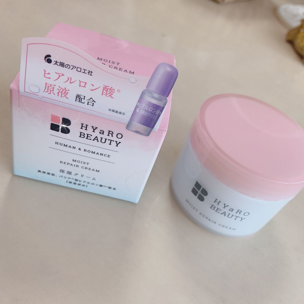 ヒアロビューティー モイストリペアクリーム/太陽のアロエ社/フェイスクリームを使ったクチコミ(1枚目)