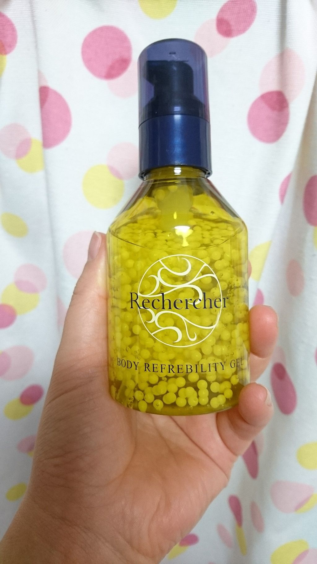 オルビス Rechercher ボディ リフレビリティ ジェルのクチコミ「ボディ用美容液です。

柑橘系の匂いがするのと、つけた瞬間結構スっとします。
全身に使えるそう.....」（1枚目）