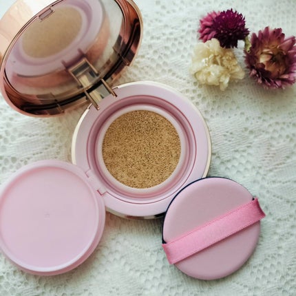 ピンクティーツリーカバークッション 23号 ナチュラルベージュ/APLIN/クッションファンデーションを使ったクチコミ(2枚目)