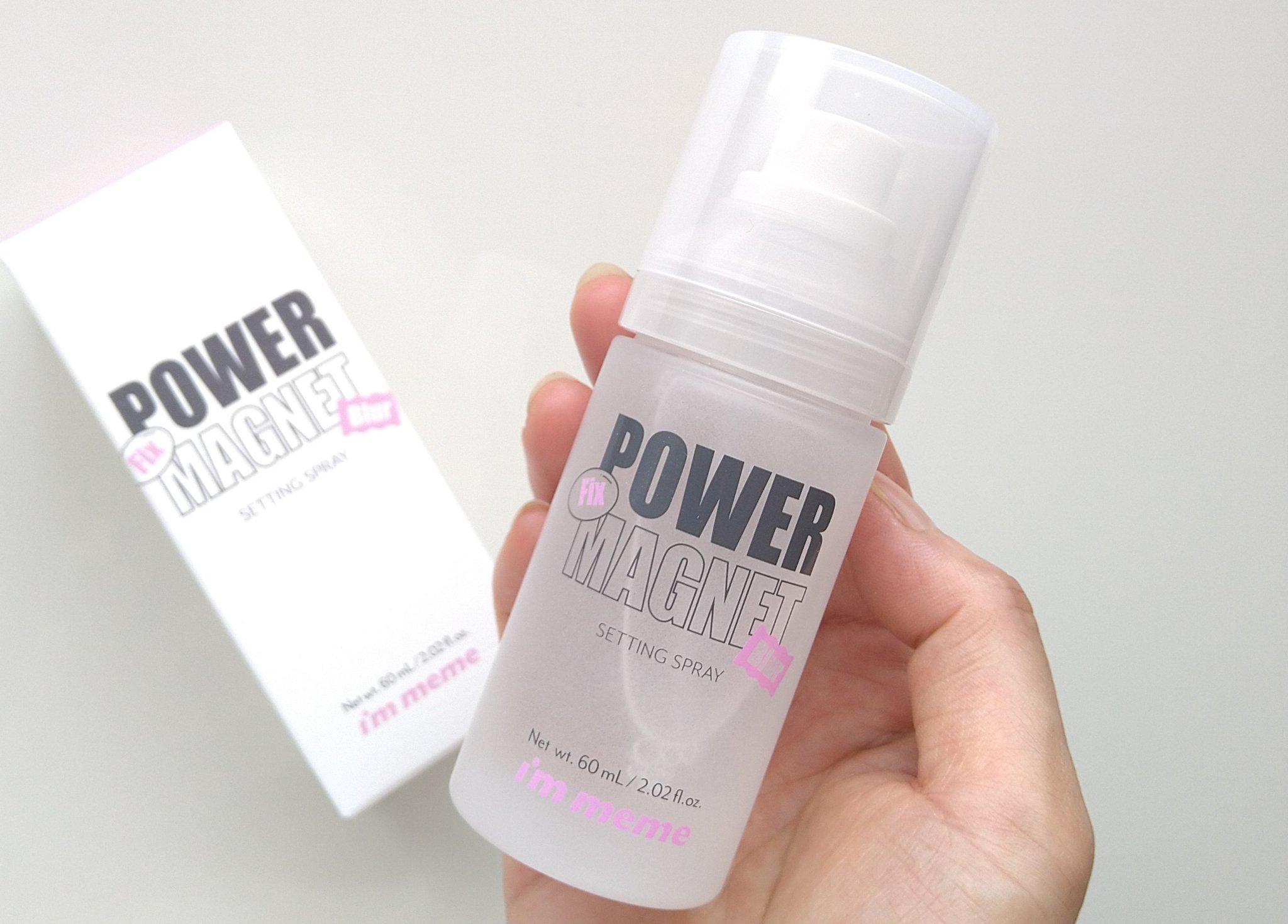パワーマグネットセッティングスプレー/i’m meme/フィックスミストを使ったクチコミ（1枚目）