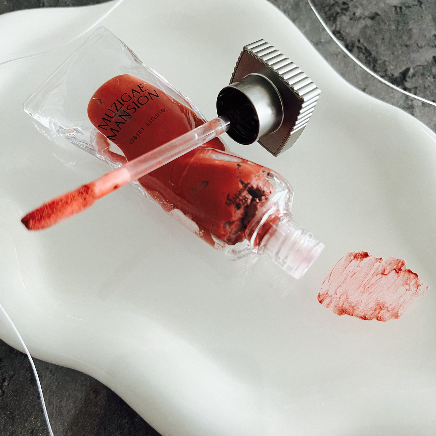 オブジェリキッド/MUZIGAE MANSION/口紅を使ったクチコミ(3枚目)