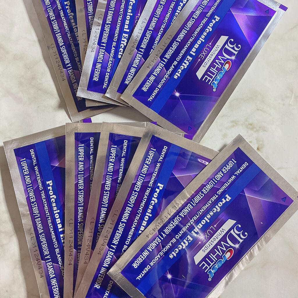 クレスト3Dホワイトニング ホワイトストリップ プロフェッショナル エフェクツ/クレスト/その他オーラルケアを使ったクチコミ(3枚目)