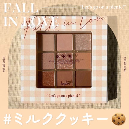 KEYBO FALL IN LOVE SHADOW PALETTE/keybo/アイシャドウパレットを使ったクチコミ(1枚目)
