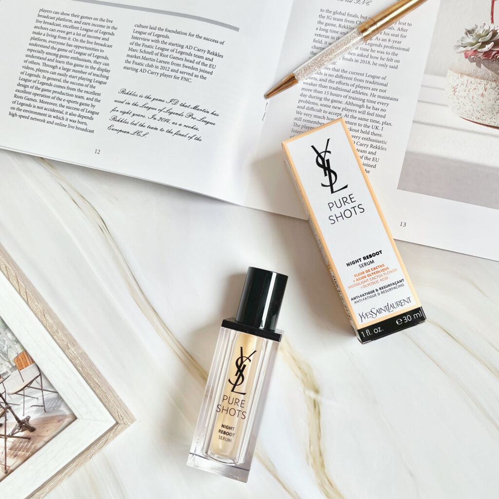 ピュアショット ナイト リチャージセラム/YVES SAINT LAURENT BEAUTE/美容液を使ったクチコミ(2枚目)